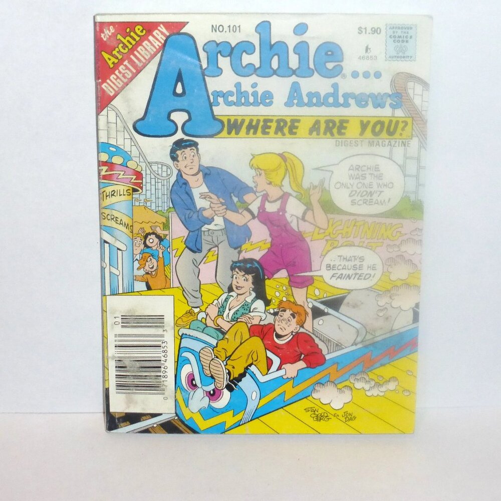 1st PRINT 1995 Archie Digest Library ARCHIE Andrews WHERE Are You Digest #101 Ar